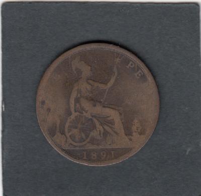 Beschrijving: 1 Penny  VICTORIA 